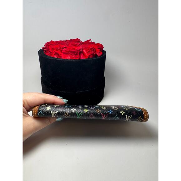 Louis Vuitton Multicolor Monogram Porte Tressor Trifold Wallet Black Wallet - Picture 10 of 16